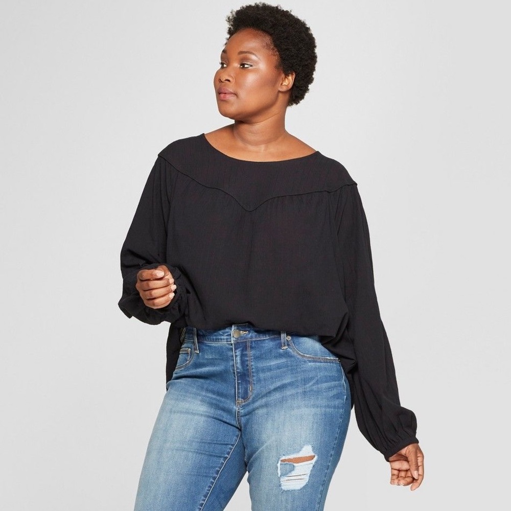 Yoke Detail Blouse